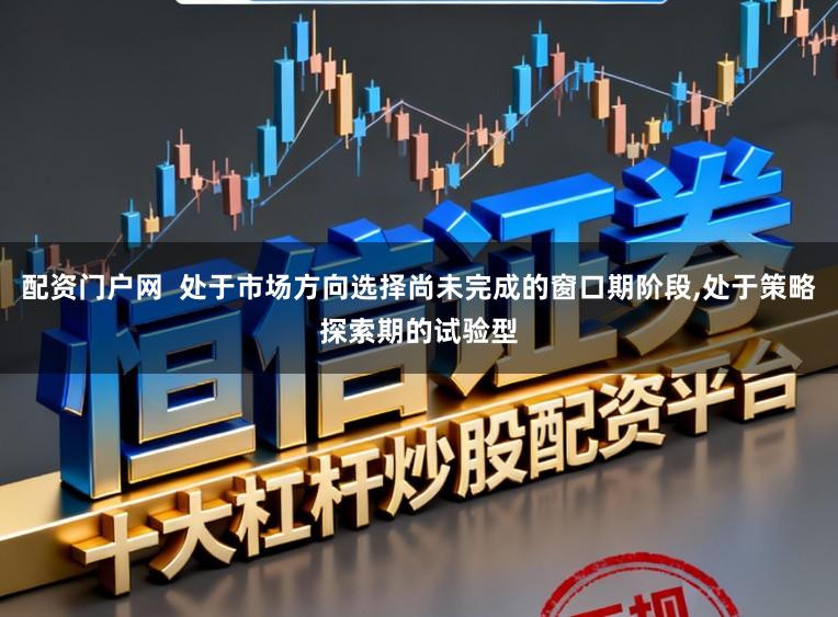 配资门户网  处于市场方向选择尚未完成的窗口期阶段,处于策略探索期的试验型
