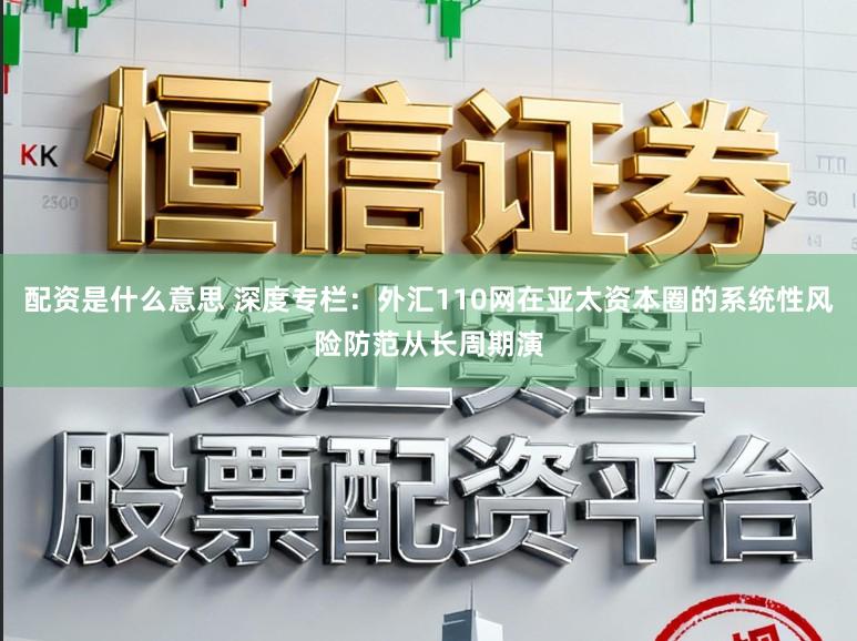 配资是什么意思 深度专栏：外汇110网在亚太资本圈的系统性风险防范从长周期演