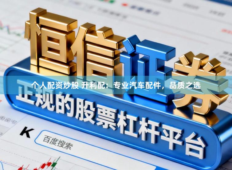 个人配资炒股 升利配：专业汽车配件，品质之选